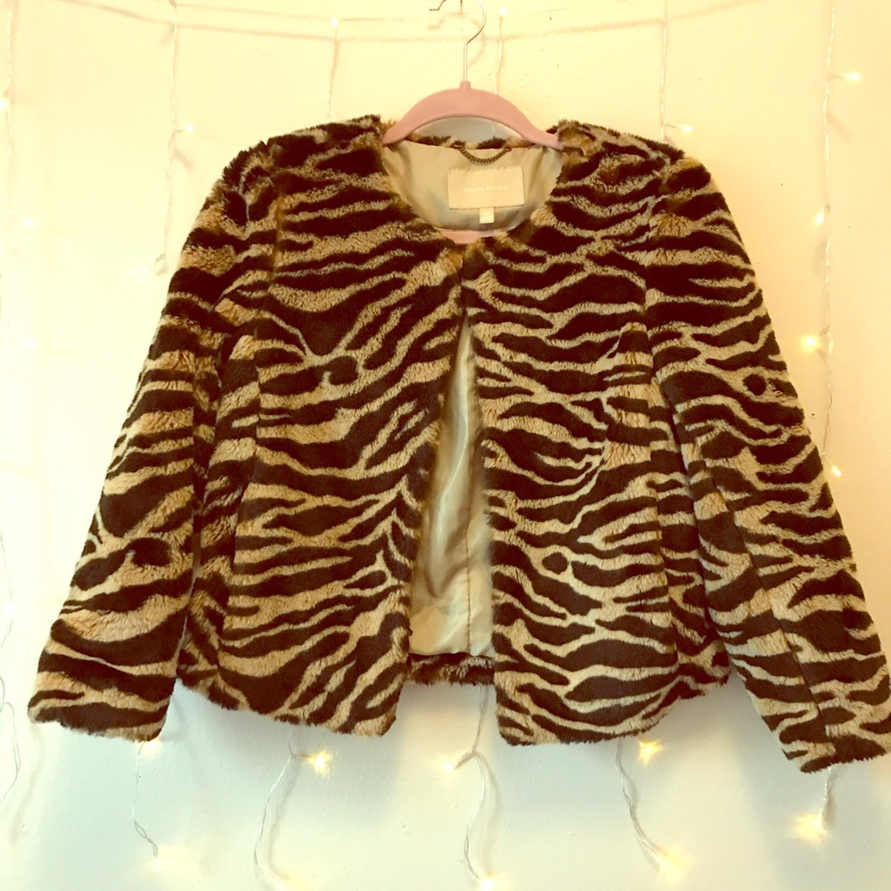Banana Republic Faux fur coat
